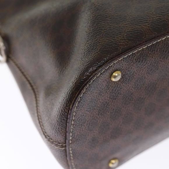 CELINE Macadam Canvas Hand Bag PVC 2way Brown Auth 75627 - Picture 16 of 16